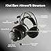 Linsoul Kiwi Ears Altruva Over Ear Headphone, Hi-Fi 50mm Dynamic Driver Monitoring Headphones, Wired Gaming Headset, Open-Back Stereo Headphones for Studio Engineer Audiophile Gaming (Blackwood)