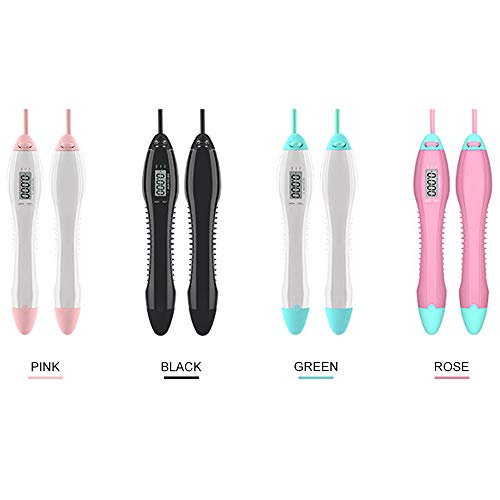 DECDEAL Pular corda com contador inteligente Crianças Adultos Pular corda com calorias Quilômetros M