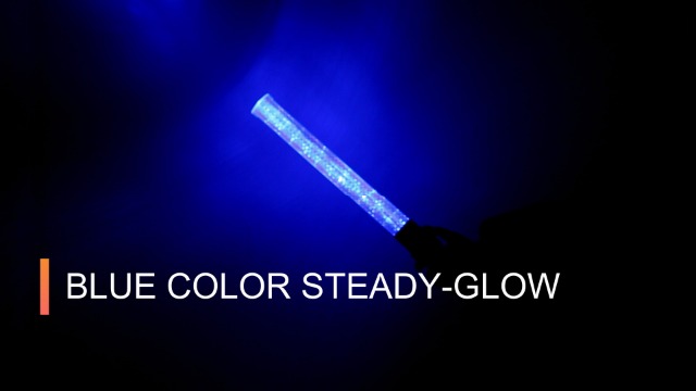 Image of E-riding 2 Pieces Blue Traffic Wand, 21 inch Signal Traffic Safety Baton Multifunction with 2 Flashing Modes, Using 2 C-Size Batteries (Not Included)
