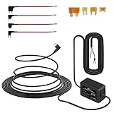 【Niederspannungsschutz】 Es verfügt über ein intelligentes Niederspannungsschutzsystem, das die Stromversorgung Ihrer Dashcam automatisch abschaltet, wenn die Batteriespannung auf 11,6 V oder 23,2 V sinkt, wodurch die Entleerung der Batterie verhindert wird.