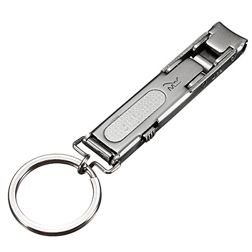 KUNSE Edc Ultra Delgadas Plegables Cortauñas S. Acero Llavero Cortador De Cutícula