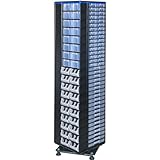 eurokraft | Drehständer VARIOPLUS PRO | HxBxT 1870 x 445 x 445 mm | 282 Schubladen | 212 Trennstege