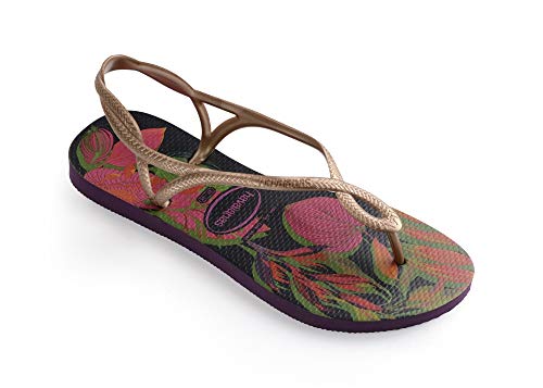 Rasteira Luna Print, Havaianas, Feminino, Berinjela, 37/38