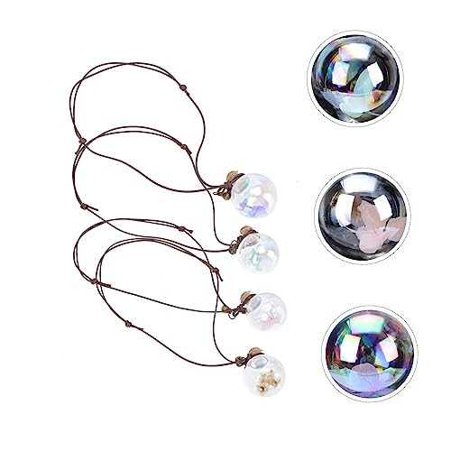 CLISPEED 20 Unidades pingente de garrafa de perfume vidro difusor de óleo essencial pingente interio