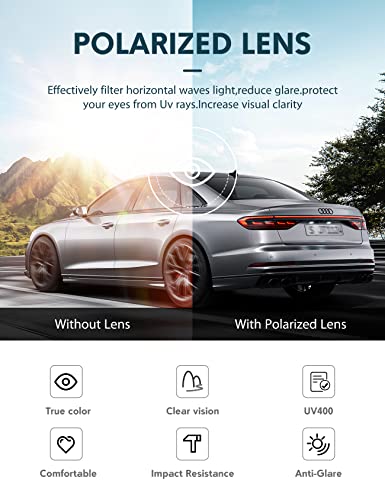 Men's Retro Sunglasses Round Vintage Polarized Design4