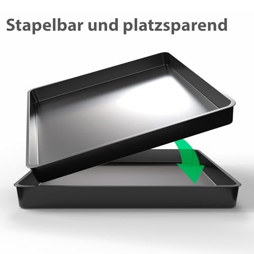 BigDean Allzweckwanne 60x60x7cm ideal als Grillrost Wanne, Kotwanne oder Mörtelwanne – hochwertige Kunststoff Wanne