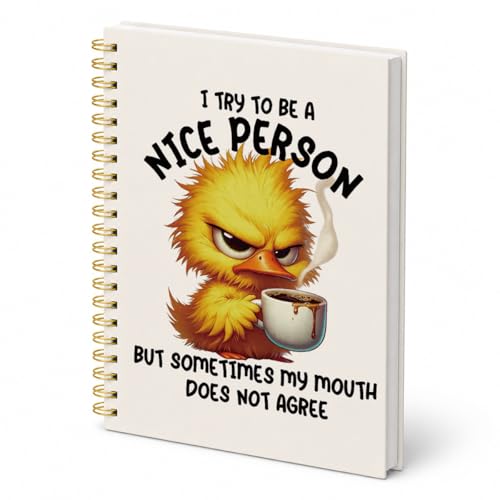 Carnet à spirales Rusenbao note écriture cadeau canard A5