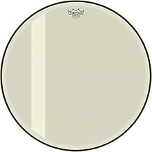 REMO PowerstrokeP3 Felt Tone medium-strength single-layer Mylar films produce a gentle tone with pronounced middle and low frequency components and accentuated attack. The special feature of this series is the cantilever felt strip, which in the trad...