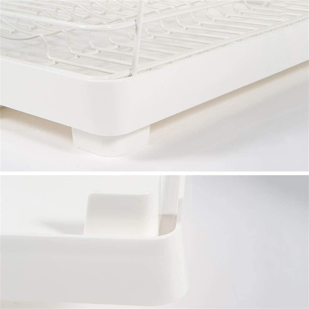 Dish Rack Dish Rack Cutlery Rack Storage Rack Double Drying Rack Storage Rack Kitchen White Drain Rack 37.521.5 (37.5 * 28.5 * 14.6cm)
