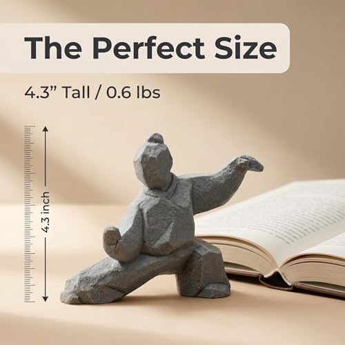 Estatua de Piedra Tai Chi 4.3" Decorativa para Hogar miniatura 5