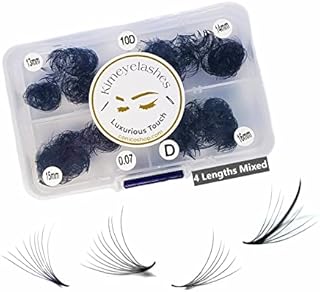 1000 Premade volume fans Mixed 4 lengths 9-12 | 11-14 | 13-16 CC, D Curl Wispy Handmade eyelash extensions supplies Russian volume lash promade fan 4D 5D 6D 10D (11mm - 14mm, 10D - 0.05 - CC)