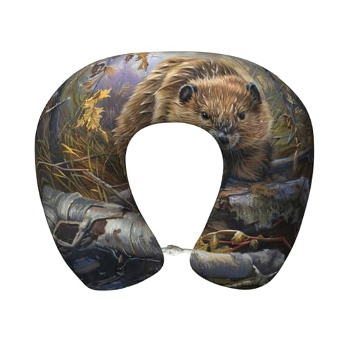 Almohada cuello memory foam tamaño único negra