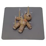 Voodoo Doll Incense Holder for Sticks with Ash Catcher, Unique Incense Burner for Praying Desktop Re