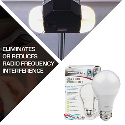 Image of Genie Garage Door Opener LED Light Bulb Model GLEDB2-R, White - 4000K, Radio Frequency Friendly | Reduces Interference, Radio Frequency Friendly, Vibration Resistant, Long-Lasting, Tested for Harsh Conditions, Universal