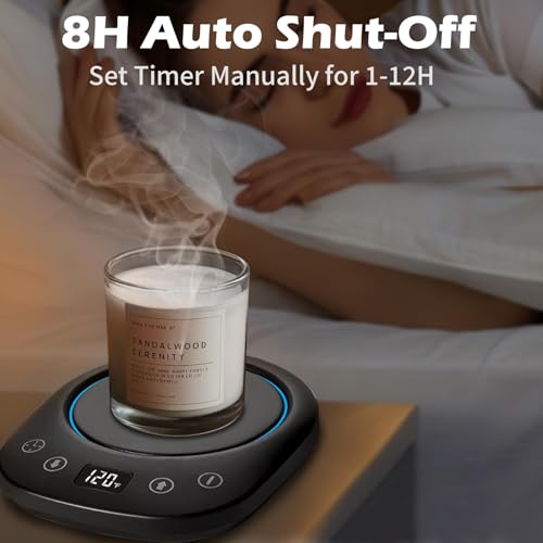 image for HYRIXDIRECT Coffee Mug Warmer, 7 Temp Settings 1-12H Timer & Fast Heat