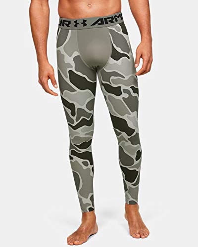 Under Armour Men's HeatGear Armour 2.0 Printed Leggings MD Green