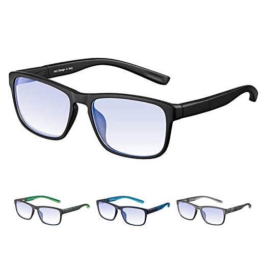 Rezi Gafas de ordenador Gafas Lectura para Protección contra Luz Azul - Alta Protección para Pantalla, Marco ultraligero | Luz anti-azul | 100% protección UV, Evita la Fatiga Ocular para PC, Móvil