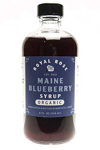 Royal Rose, Wild Maine Blueberry Organic Simple Syrup (8oz)