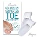 Toe Separators for Overlapping Toes Women Bunion Corrector Toe Spacers 2 Pcs. Bunion Relief Big Toe Gel Cushion Pads Big Toe Spreader Orthopedic Bunion Brace Bunion Guard Wear in Socks & Shoes 1 Pair