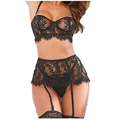 Ensemble lingerie sexy pour une nuit romantique en sous-vêtements dentelle