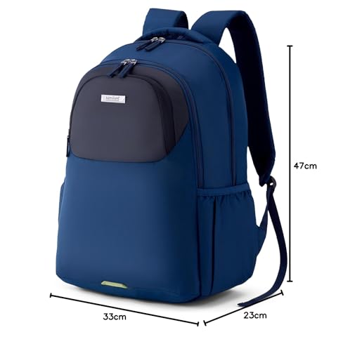 Image of Kamiliant by American Tourister Bigwig Office Laptop Backpack with 15 inch Inch Laptop Compartment, 33 L Capacity, Ergonomically Designed with Rain Cover for Men And Women - Blue