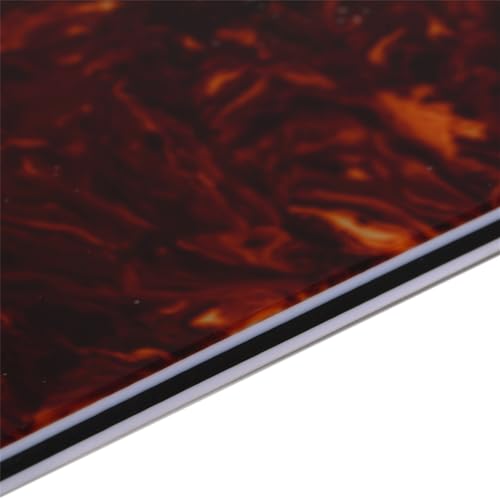 Image of Musiclily SSS 11 Hole Strat Guitar Pickguard for Fender USA /Mexican Made Standard Stratocaster Modern Style, 4Ply Tortoise Shell