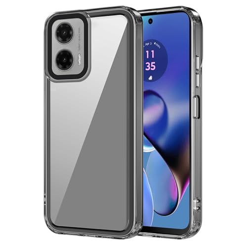 Image of Zapcase Back Case Cover for Moto G35 5G | Compatible for Moto G35 5G Back Cover | Case Cover with Camera Protection | (TPU + PC | Translucent Black)