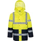  Warnschutz-Kontrast-Regenjacke, Gelb