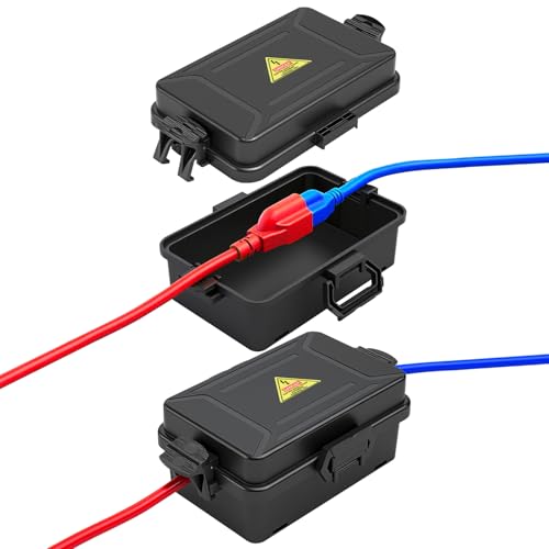 DIQMIAQ �~�j���O�d�C�{�b�N�X�AIP54�h�������R�[�h�J�o�[(����6.2 x 3.9 x 2.7�C���`)�v���O�A�R�l�N�^�A�d���R�[�h�A���j�����C�g�p�ό�ڑ��{�b�N�X(�u���b�N2��)�B