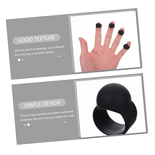 Set premium de baquetas con protectores para dedos miniatura 3