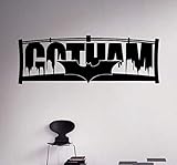 Place Batman Gotham City Wall Vinyl Decal Night City Vinyl Sticker Comics Home Interior - Wall Decor - Mural Houseware Made in USA - 12x15 Inch