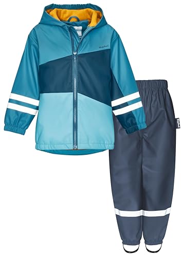 Playshoes Zweiteiliger Regenanzug Fleece-Futter, Gefütterter Matschanzug – Ansicht 1