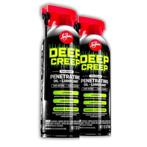 Penetrating Oil & Lubricant Spray Breaks Rust Loosens Stuck Parts Protects Metal Components Non-Corrosive Low Odor 12 oz | Model DC14 | 2 Pack