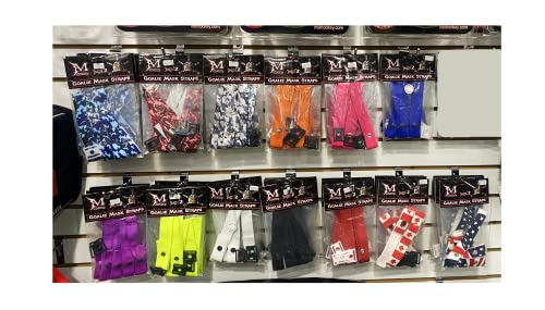 Hagan Hockey Goalie Helmet Mask Strap Kit Replacement Straps – Heavy Duty Adjustable Nylon Straps, and Strong Sectional Connectors Designed for Secure, Comfortable Fit White - Thumbnail 3