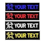 Quantité : La commande comprend 2 pièces du même patch. La limite de mots est de 16 mots. La taille environ 10x2,5 cm / 3,94x0,98 pouce.