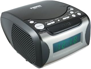 NAXA Electronics NRC-175 Digital Alarm Clock Tuning AM/FM Radio and CD Player