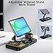 30W Wireless Charger for Samsung/Android Mag-Safe Charging Station with Clock/Light for Samsung S25/S24/S23 Ultra/Buds,for iPad/Tablet Foldable Stand, Watch Charger Only for Galaxy Watch 8/7/6/5,Black