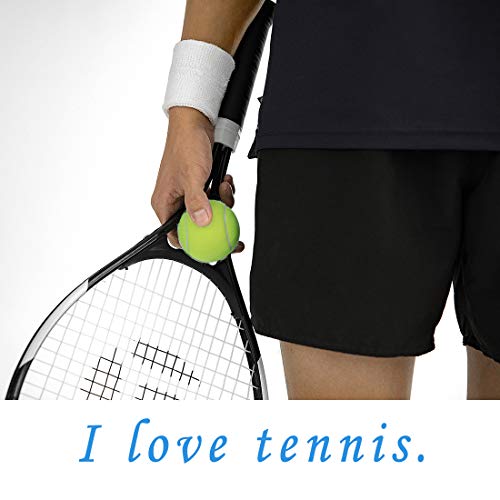 image for CHOORO Tennis Player Gifts 3D Mini Tennis Racket and Tennis Ball Keych