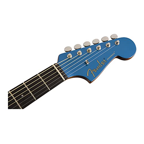Fender Redondo Player Acoustic Guitar, with 2-Year Warranty, Belmont Blue, Walnut Fingerboard - Thumbnail 5