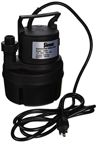 Simer 11652 1/6 HP Submersible Utility Pump