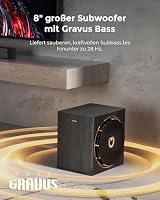 ULTIMEA Skywave X60 7.1.4ch Professionelles Kabelloses Surround Sound System für TV mit Dolby Atmos, 840W Soundbar mit 8" kabellosem Subwoofer, 28Hz Tieffrequenz, GaN-Verstärker, 4K HDR Pass-Through – Ansicht 5