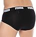 PUMA Men's Bikini Brief (Pack of 2), White/Black, L