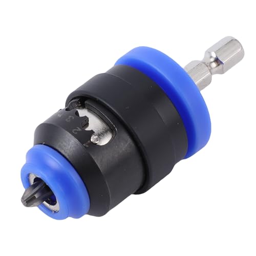 Fabater Portapuntas de Destornillador Magnético de Profundidad Ajustable, Construcción Robusta para Tablero de Melamina (azul y negro)