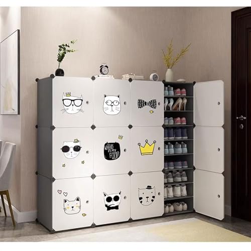 Zapatero de gran capacidad con diseño multicapa compacto 5