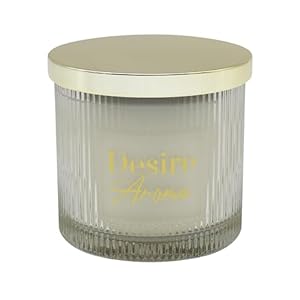 Lesser & Pavey Warm Cotton Candle 400gm Desire Aroma for Home & Decor | Long Burning Aromatherapy Candle Set for Relaxation & Air Freshner | Large Scented Candles Gifts for Women & Men