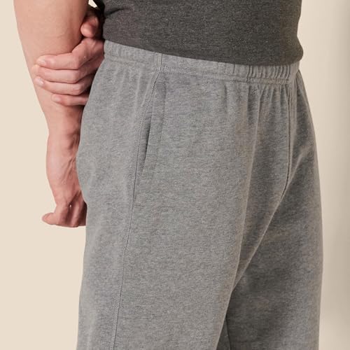 Image of Amazon Essentials Men's Relaxed Fit Fleece Joggers Sweatpants with Drawstring Waist, Tapered Leg, Ribbed Cuffs, Brushed Interior