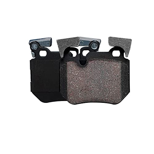 Image of Detroit Axle - Rear Brake Pads for 08-13 BMW 135i, 13 135is, Ceramic Brake Pads w /Hardware 2008 2009 2010 2011 2012 2013 Replacement