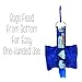RV Camping Dog Poop Bag Dispenser - Fashion Tote Waste Bag Holder - Bottom Dispensing For One-Handed Use - Clips on Leash - Handmade by Green Acorn Kitchen (Royal Blue)