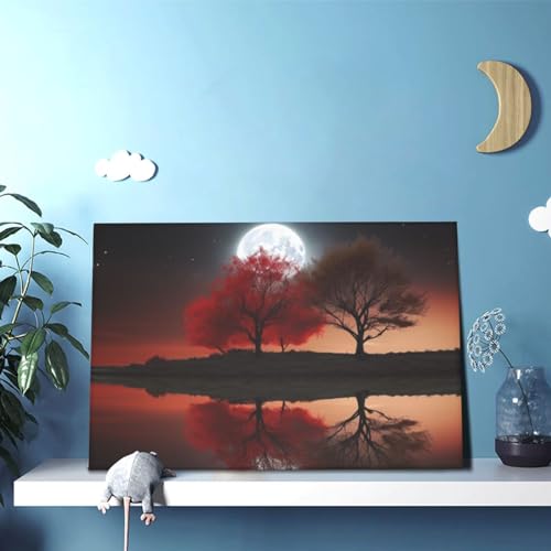 Toile murale colorée format 30x45 cm décoration salon moderne