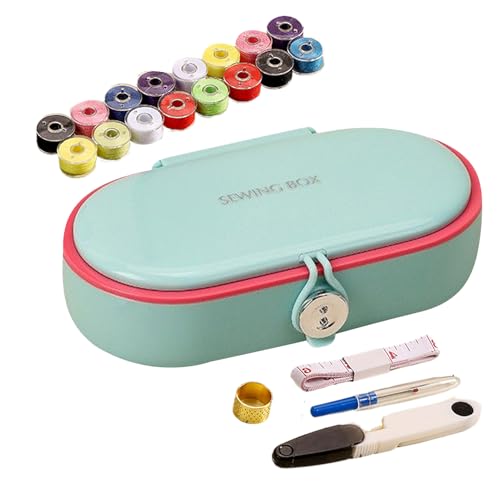 Petit kit de réparation de couture avec étui double couche pour vos déplacements